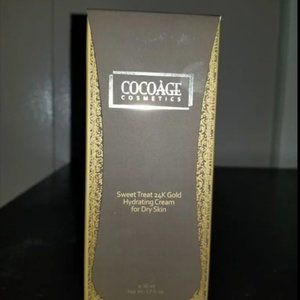 COCOAGE SWEET TREAT 24K GOLD HYDRATING CREAM FOR DRY SKIN-1.7 oz/50ml-NEW-SEALED